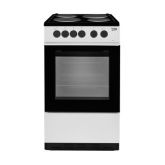 Beko KS530S Electric Cooker, With Sealed Plates, Single Oven, Width 50Cm