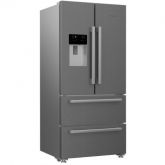 Blomberg KFD4953XD Frost Free American Style Fridge Freezer - Stainless Steel