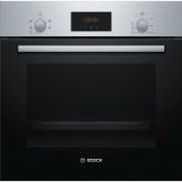 Bosch HHF113BR0B Serie 2 Built In Electric Single Oven with 3D Hot Air - Stainless Steel