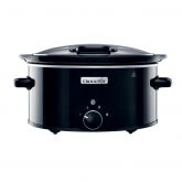 Crock-Pot CSC0031 5.7 Litre Hinged Lid Slow Cooker Gloss Black