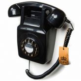 Gpo 746WALLBLACK Wall Phone, Push Button, Bell Ring