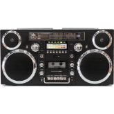 Gpo BROOKLYN BLACK Boom Box, CD, Dab+, Cassette, Bluetooth, 2X40w, Rechargeable