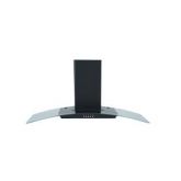 Montpellier MHE900LBK 90Cm Curved Chimney Hood, Glass, A Rated