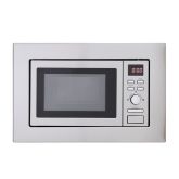 Montpellier MWBI17-300 Built-In Slim Depth Solo Microwave 17Ltr Capacity, 700W, H388 W594 D300mm