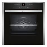 Neff B57CR23N0B Pyrolytic Slide + Hide Built In Electric Single Oven - Stainless Steel