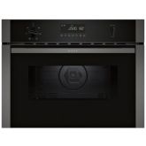 Neff C1AMG84G0B 44 Litres Built In Microwave Oven with Hot Air - Black with Graphite Trim