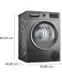 Bosch WQG245R2GB Series 6, 9Kg Heat Pump Tumble Dryer, A+++