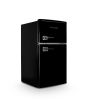Montpellier MAB2035EK 45.3cm Undercounter Retro Fridge Freezer - Black