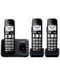 Panasonic KXTGE823EB Trio Cordless Phone, 40 Minute Answering Machine, Call Block, Hearing Aid Compa