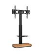 TTAP FS1-OAK Fs1 Floor Pedestal TV Stand In Oak, Upto 65inch, 7 Height Positions, Max 40Kg