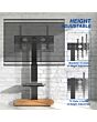 TTAP FS1-OAK Fs1 Floor Pedestal TV Stand In Oak, Upto 65inch, 7 Height Positions, Max 40Kg