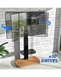 TTAP FS1-OAK Fs1 Floor Pedestal TV Stand In Oak, Upto 65inch, 7 Height Positions, Max 40Kg