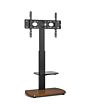 TTAP FS1-WAL Fs1 Floor Pedestal TV Stand In Walnut, Upto 65inch, 7 Height Positions, Max 40Kg