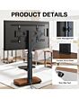 TTAP FS1-WAL Fs1 Floor Pedestal TV Stand In Walnut, Upto 65inch, 7 Height Positions, Max 40Kg