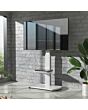 TTAP FS1-WHT Fs1 Floor Pedestal TV Stand In White, Upto 65inch, 7 Height Positions, Max 40Kg
