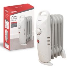Benross 41640 5 Fin Mini Oil Filled Radiator - 500W