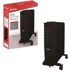 Benross 41969 9 Fin Oil Filled Radiator, 3 Heat Setting, 2000W