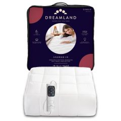 Dreamland 16886C Organic Warming Matress Protector, Single Size, 6 Heat Settings