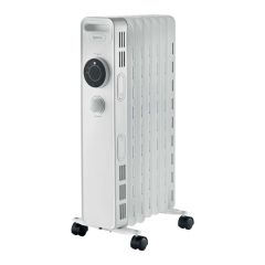 Igenix IG2615 1.5Kw Manual Oil Filled Radiator, H- 64Cm, W- 40Cm, D- 33Cm