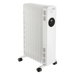 Igenix IG2621 2Kw Digital Oil Filled Radiator, H- 63.5Cm, W- 24Cm, D- 39Cm