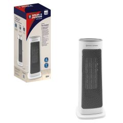 Spear + Jackson 38375 Air Zone Ceramic Fan Heater, 3 Heat Settings Cool/ Warm/ Hot, Oscillating, 12 