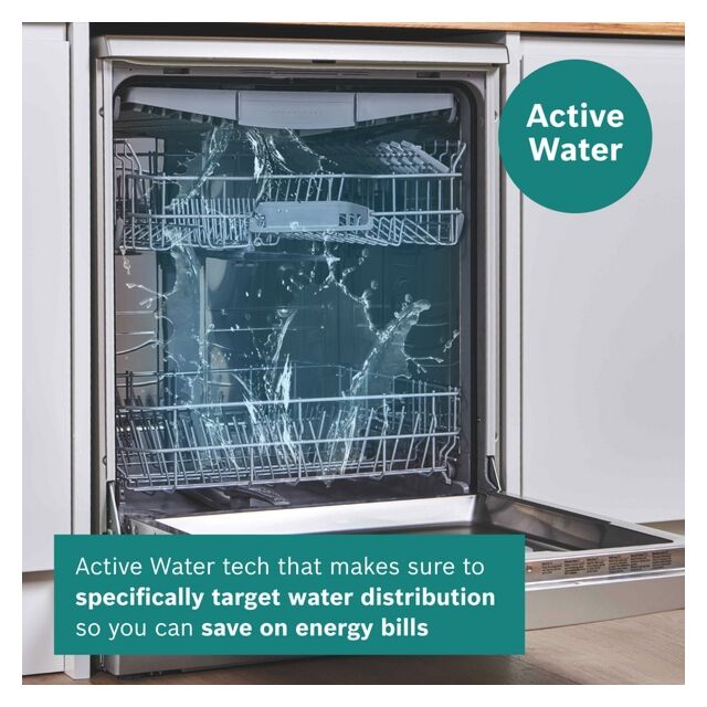 Bosch SMH4HTX11G Series 4, Fully-Integrated Dishwasher, 60 Cm, Variable Hinge