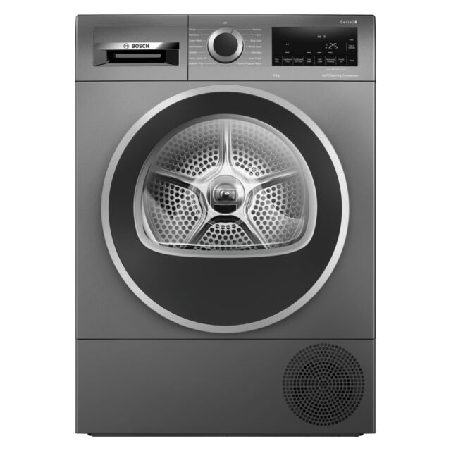 Bosch WQG245R2GB Series 6, 9Kg Heat Pump Tumble Dryer, A+++