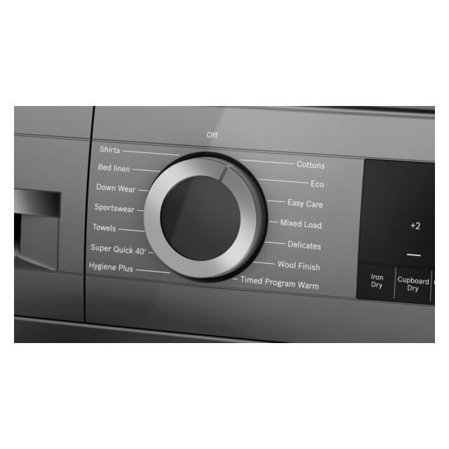 Bosch WQG245R2GB Series 6, 9Kg Heat Pump Tumble Dryer, A+++