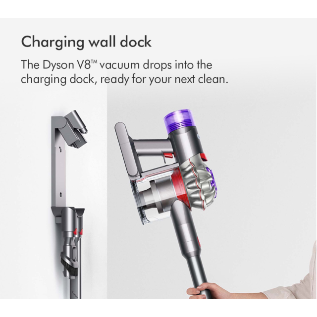 Dyson V8ADVANCED-24 Vacuum Cleaner - Silver/Nickel
