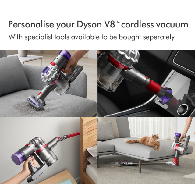 Dyson V8ADVANCED-24 Vacuum Cleaner - Silver/Nickel