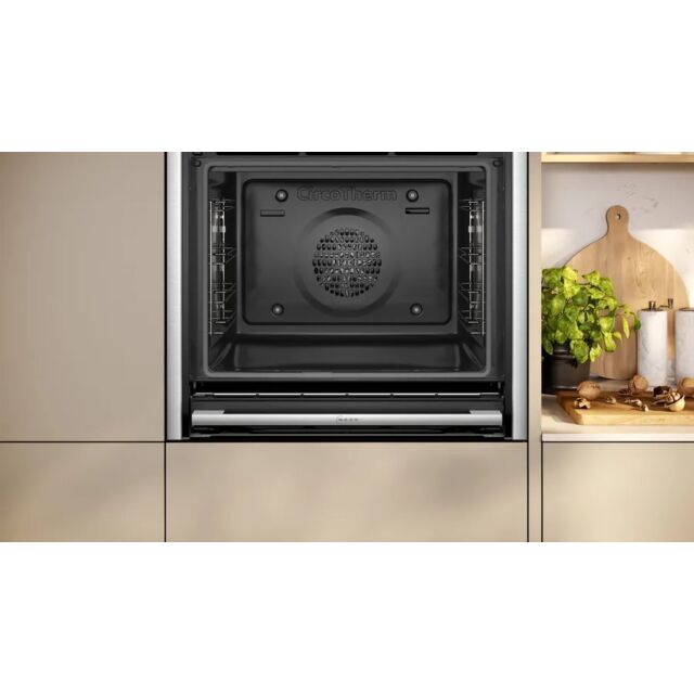 NEFF B54CR71N0B 59.6cm Built In Electric Single Oven - Stainless Steel