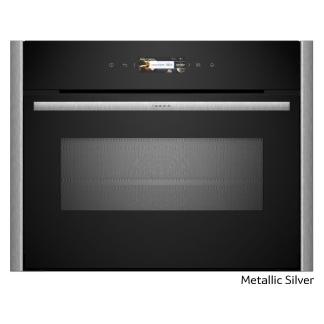 Neff C29MR21Y0B N 70, Built-In Compact Oven With Microwave Function, 60 X 45 Cm, Flex Design