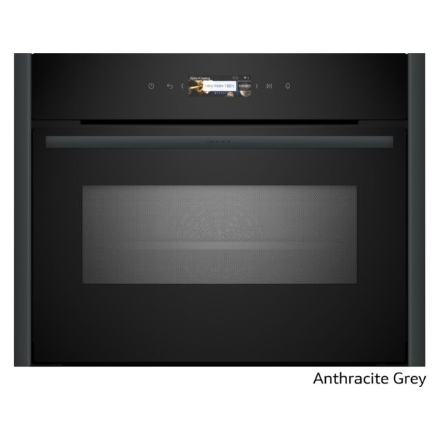 Neff C29MR21Y0B N 70, Built-In Compact Oven With Microwave Function, 60 X 45 Cm, Flex Design