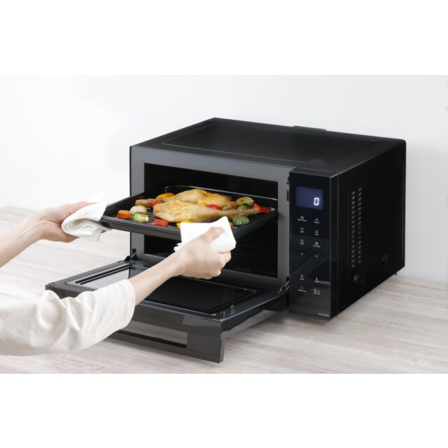 Panasonic NNDF38PBBPQ 23L Combination Microwave, Drop Down Door, 1000W