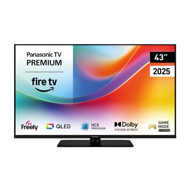 Panasonic TV43W85BEY 43inch 4K Qled Fire TV, Hcx Processor, Dolby Vision + Atomos, 120Hz, Game Mode, E