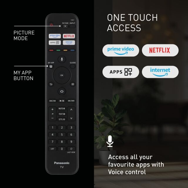 Panasonic TV43W85BEY 43inch 4K Qled Fire TV, Hcx Processor, Dolby Vision + Atomos, 120Hz, Game Mode, E