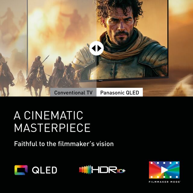 Panasonic TV43W85BEY 43inch 4K Qled Fire TV, Hcx Processor, Dolby Vision + Atomos, 120Hz, Game Mode, E