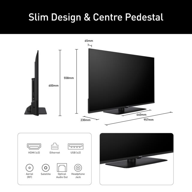 Panasonic TV43W85BEY 43inch 4K Qled Fire TV, Hcx Processor, Dolby Vision + Atomos, 120Hz, Game Mode, E