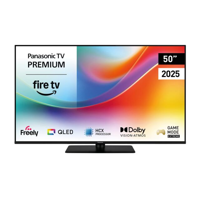 Panasonic TV50W85BEY 50inch 4K Qled Fire TV, Hcx Processor, Dolby Vision + Atomos, 120Hz, Game Mode, E