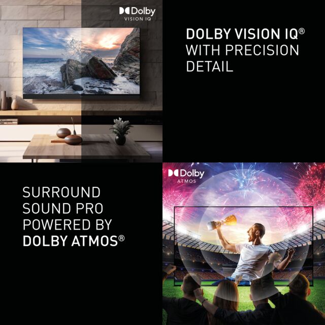 Panasonic TV50W85BEY 50inch 4K Qled Fire TV, Hcx Processor, Dolby Vision + Atomos, 120Hz, Game Mode, E