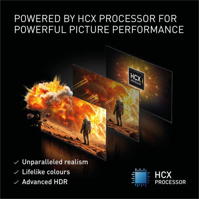 Panasonic TV50W85BEY 50inch 4K Qled Fire TV, Hcx Processor, Dolby Vision + Atomos, 120Hz, Game Mode, E