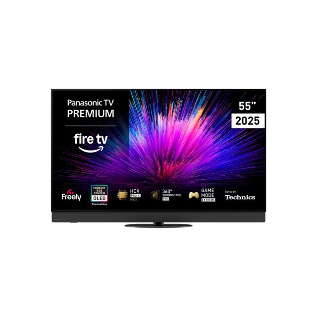 Panasonic TV55Z95BEB 55inch Primary Rgb Tandem Oled, Fire TV, Hcx Pro Ai Mk2 Processor, Hdr10+, Dolby 