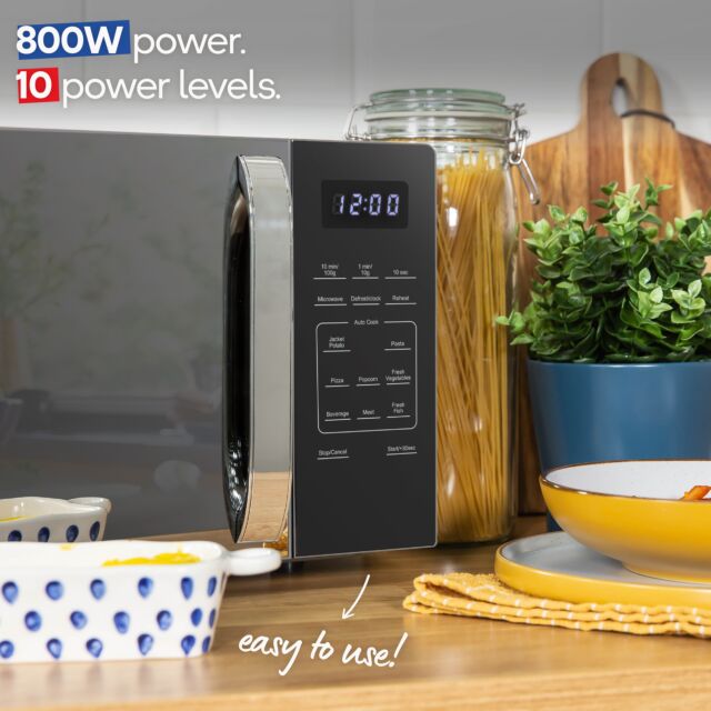 Russell Hobbs RHMT2045S  20 Litre Touch Control Digital Microwave - Silver