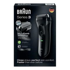 Braun BN3030 3000 Wet + Dry Cordless Shaver, 45 Minute Runtime
