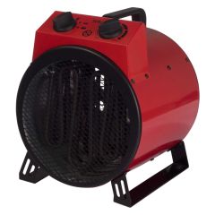 Igenix IG9301 3Kw Industrial Fan Heater Red, 2 Heat Settings