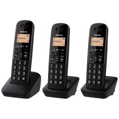 Panasonic KXTGB613EB Trio Cordless Phone Set, Caller Id, Call Blocker