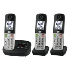 Panasonic KXTGU433EB Trio Cordless Phone, Answering Machine, Hearing Aid Compatible, Nuisance Call B