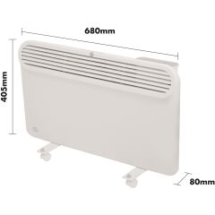 Premiair EH1554 Slimline, Wall And Floor Mounting Panel Heater Programmable