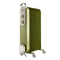 Rediffusion REDB14KGRE Vintage 9 Fin Oil Filled Radiator, 2Kw