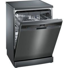 Siemens SN23EC14CG Iq300 60Cm Black Freestanding Dishwasher, 13 Place Setting, C Rated